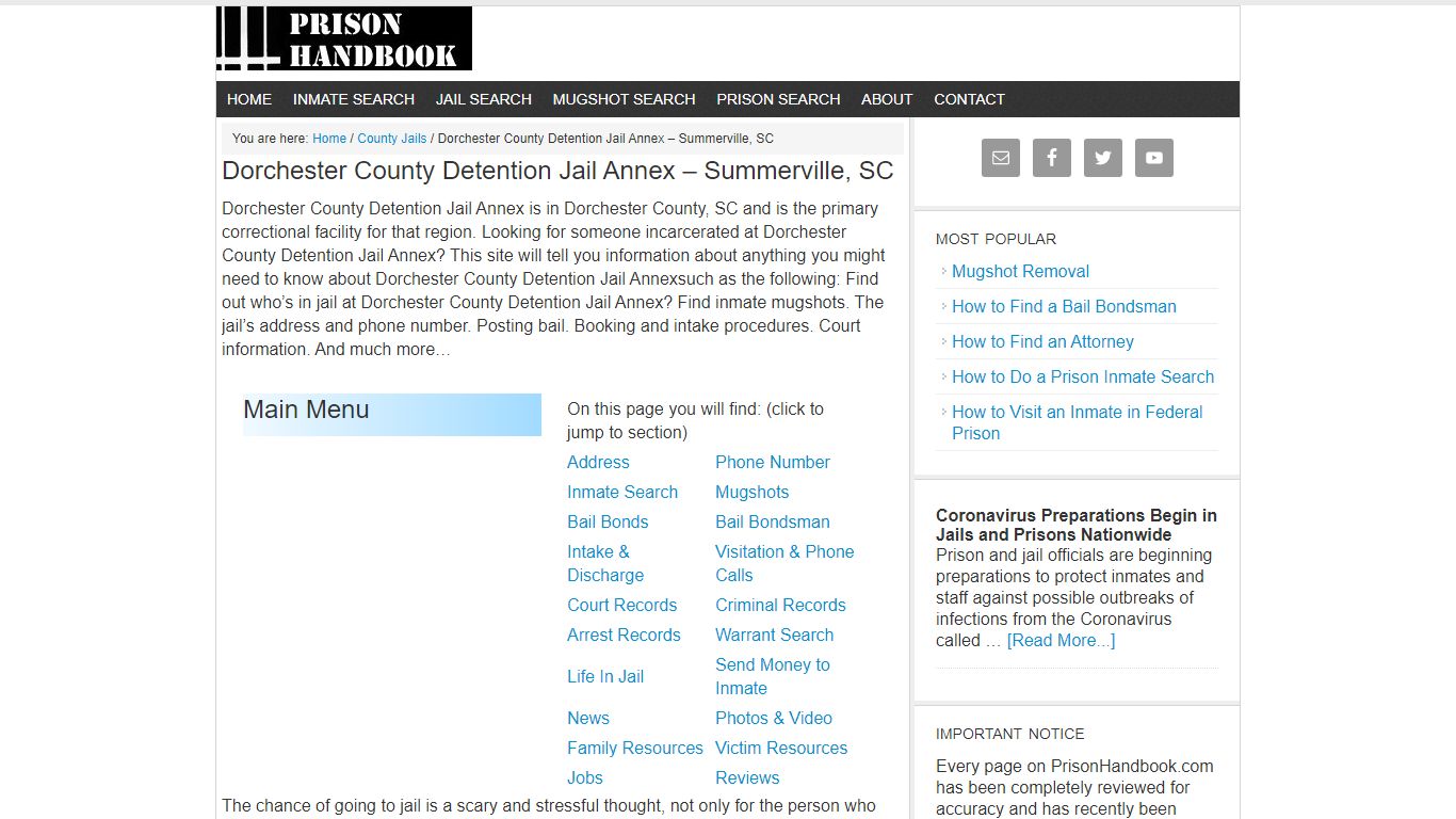 Dorchester County Detention Jail Annex – Summerville, SC